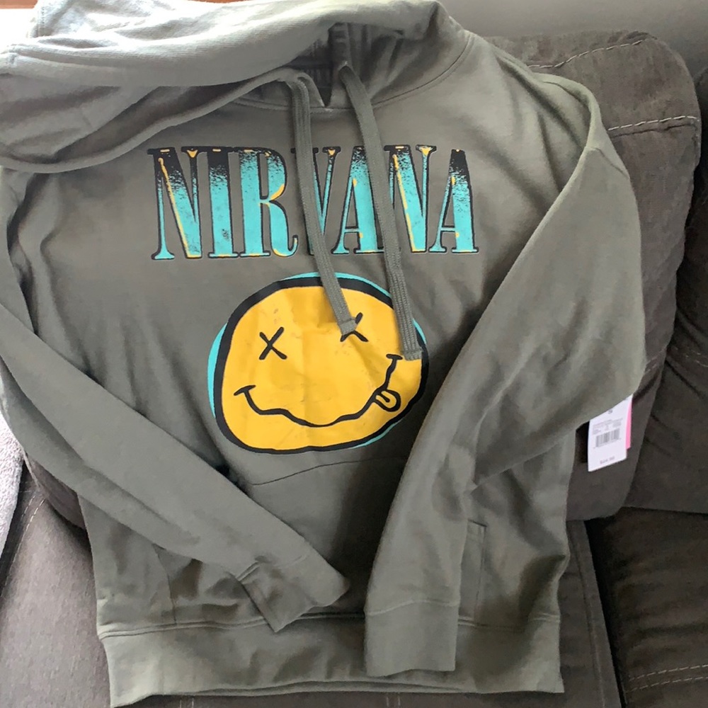 Green nirvana sweatshirt
